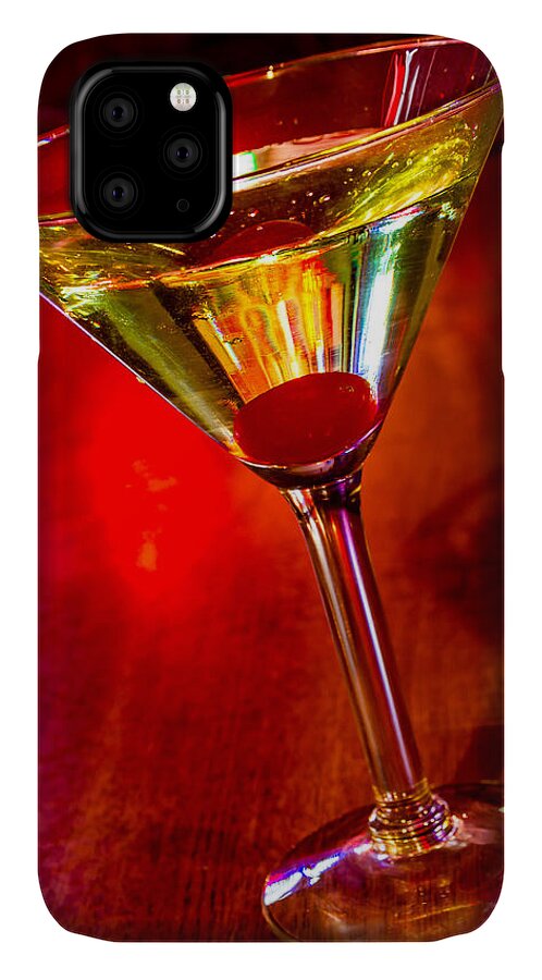 Alcohol iPhone 11 Case featuring the photograph Martini at the Local Pub by Teri Virbickis