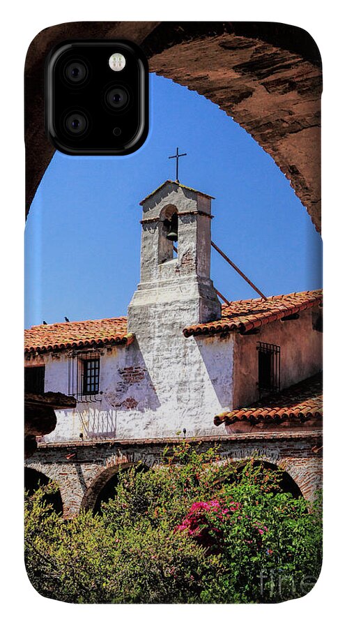 Spanish Mission iPhone 11 Case featuring the photograph Mission San Juan Capistrano by Richard Lynch