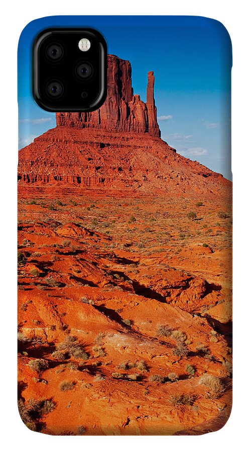 Arizona iPhone 11 Case featuring the photograph Mitten Butte by Darren Bradley