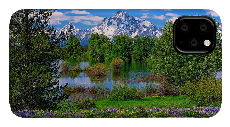 Moran iPhone 11 Case featuring the photograph Moran from Pilgrim Creek by Greg Norrell