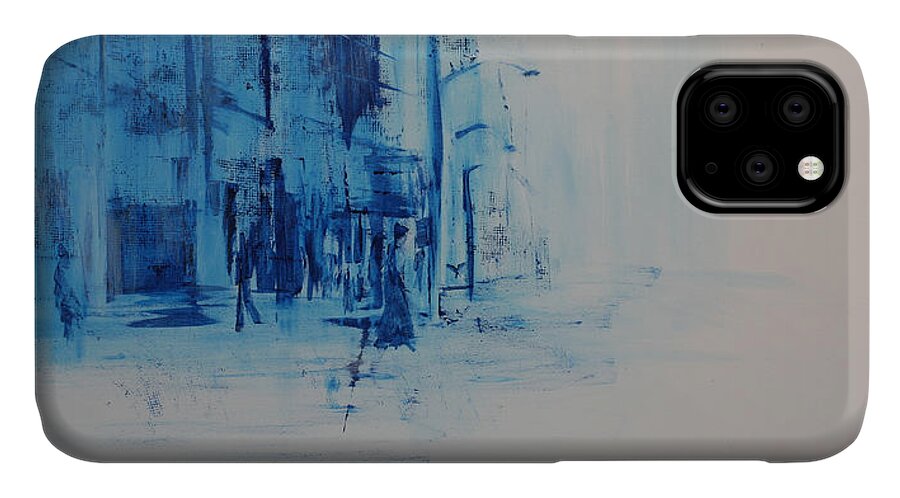 Prints iPhone 11 Case featuring the painting Morning In The City by Jack Diamond