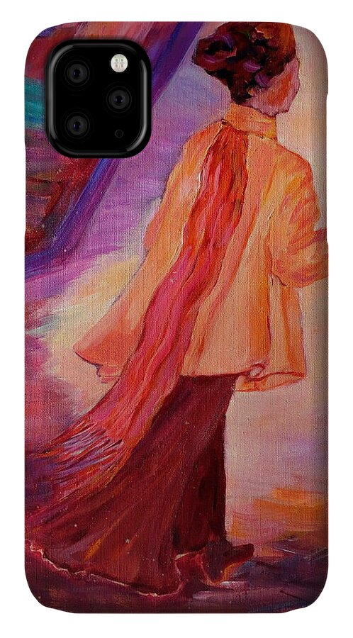 Mother iPhone 11 Case featuring the painting Mother's Evening Out by Naomi Gerrard