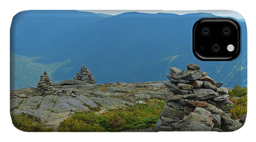 Mount Washington iPhone 11 Case featuring the photograph Mount Washington Rock Cairns by Toby McGuire