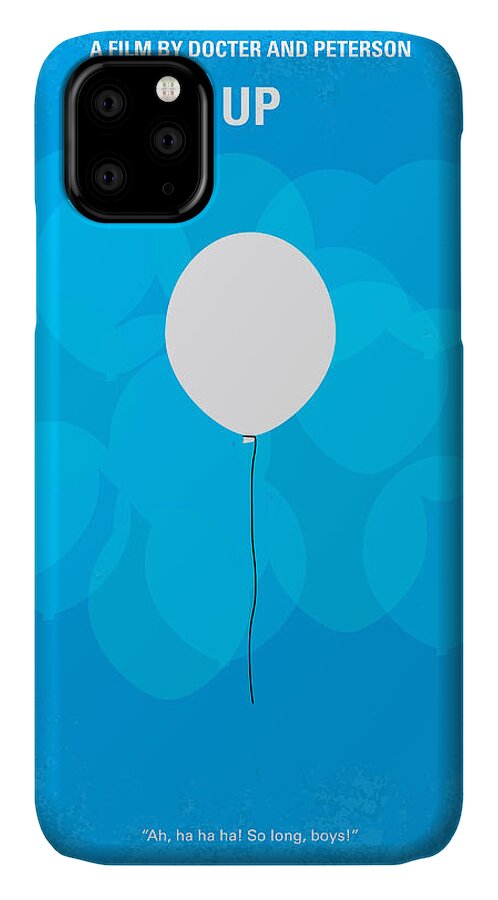 Up iPhone 11 Case featuring the digital art My UP minimal movie poster by Chungkong Art