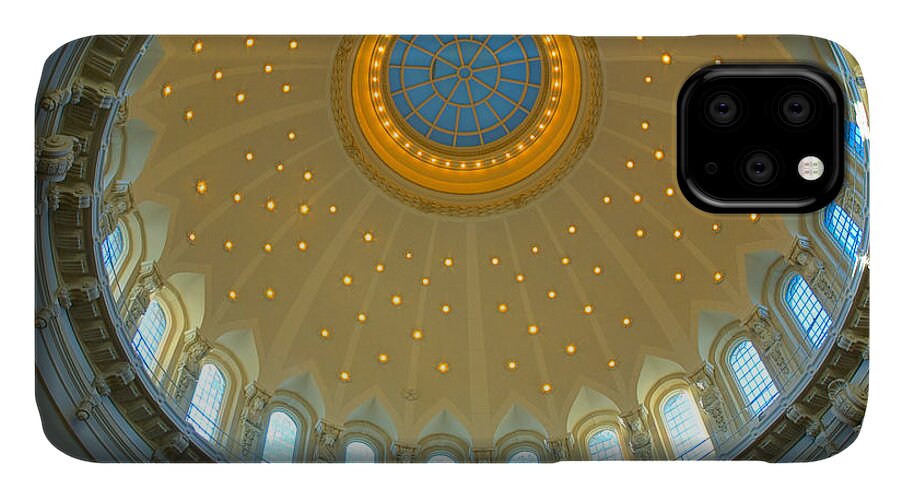 Academy iPhone 11 Case featuring the photograph Naval Academy Chapel side Dome by Mark Dodd