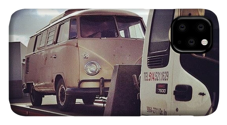 Vwbus iPhone 11 Case featuring the photograph New Life And Look Soon! #vw #bus #67 by Tobrook Eric gagnon