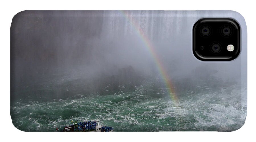 Rainbow iPhone 11 Case featuring the photograph Niagara Falls Canada by Dragan Kudjerski