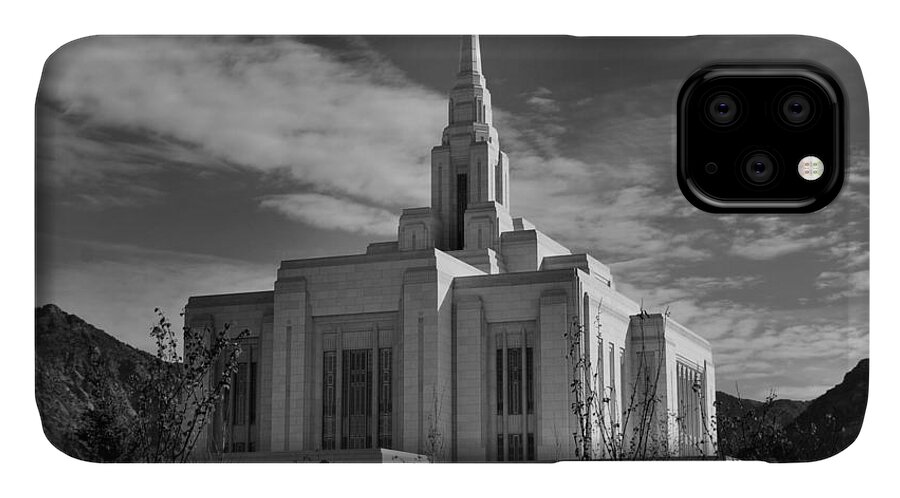 Temple iPhone 11 Case featuring the photograph Ogden Utah LDS Temple by Nathan Abbott