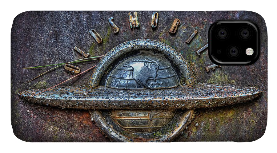 Ken Johnson Imagery iPhone 11 Case featuring the photograph Oldsmobile Emblem #1 by Ken Johnson
