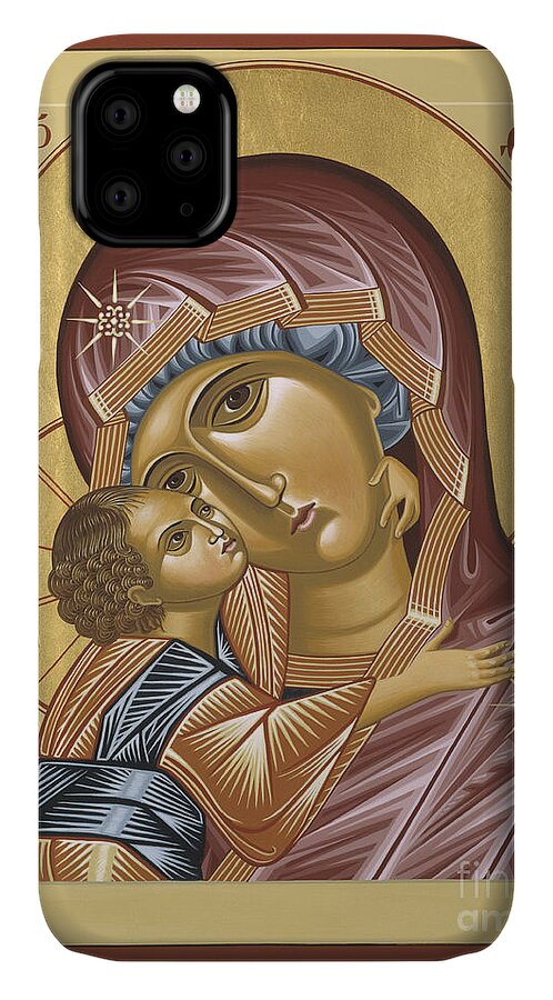Mother iPhone 11 Case featuring the painting Our Lady of Grace Vladimir 002 by William Hart McNichols