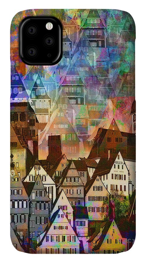 Digital Art iPhone 11 Case featuring the photograph Our Old Town by Edmund Nagele FRPS