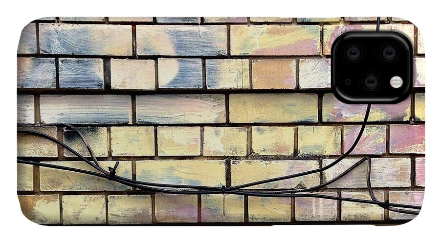 Painted Brick iPhone 11 Case featuring the photograph Painted Brick by Julie Gebhardt
