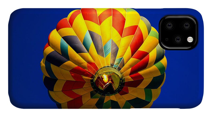 Hotairballoon iPhone 11 Case featuring the photograph Party Time Balloon by Brenda Giasson