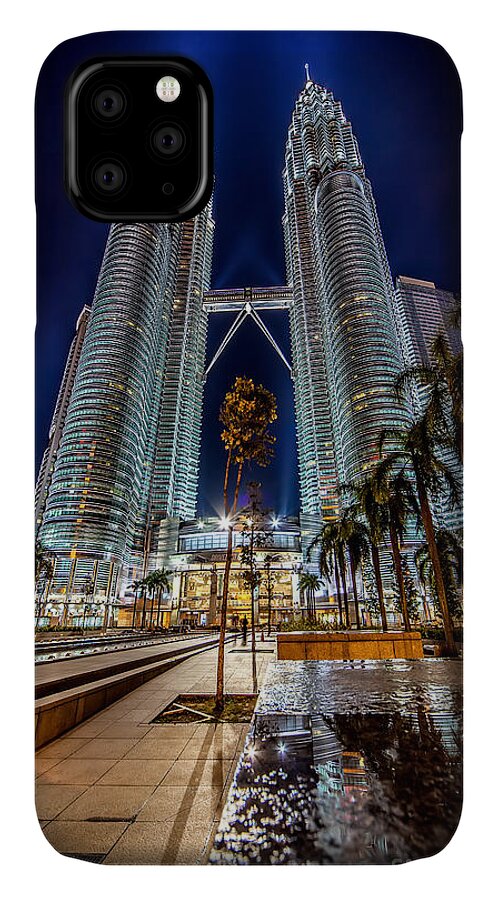 Petronas Tower iPhone 11 Case featuring the photograph Petronas Twin Towers by Adrian Evans