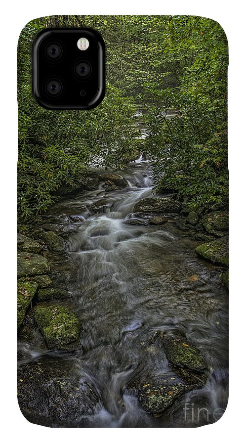 Water iPhone 11 Case featuring the photograph Pisgah Stream by David Waldrop