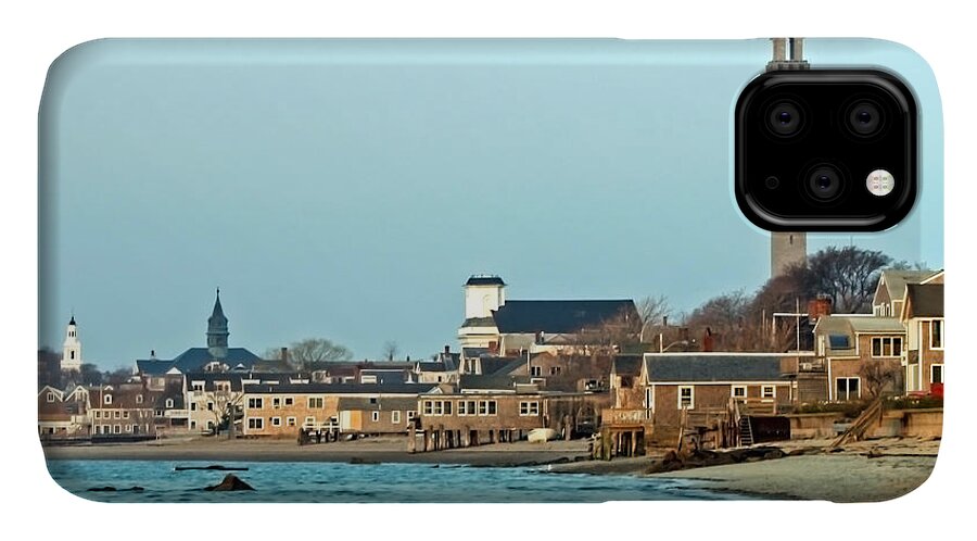 Provincetown iPhone 11 Case featuring the photograph Provincetown Bay and Monument by Frank Winters