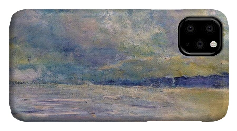 Second Beach iPhone 11 Case featuring the painting Purgatory Chasm Greeting Card by Jacqui Hawk