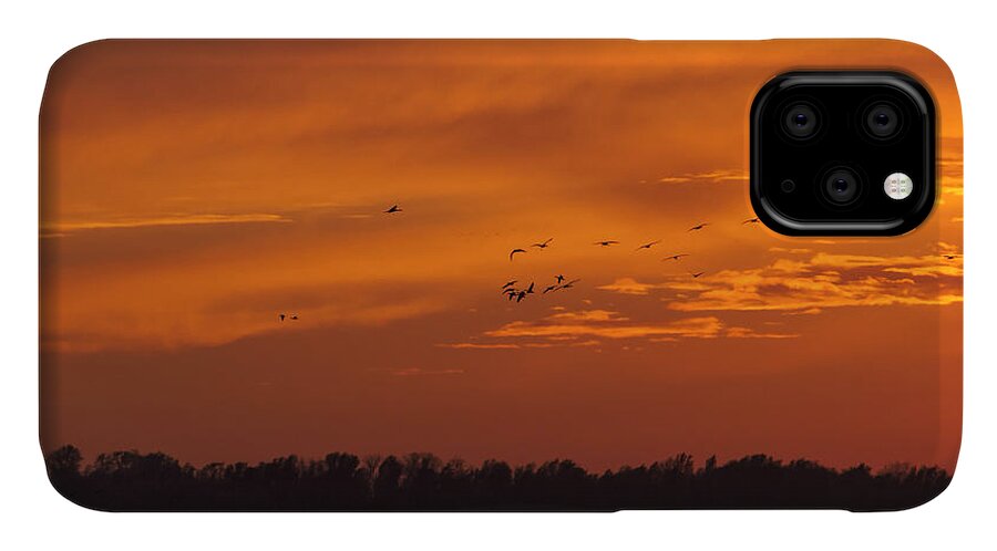 Kansas iPhone 11 Case featuring the photograph Quivira Sunset 1 by Rob Graham
