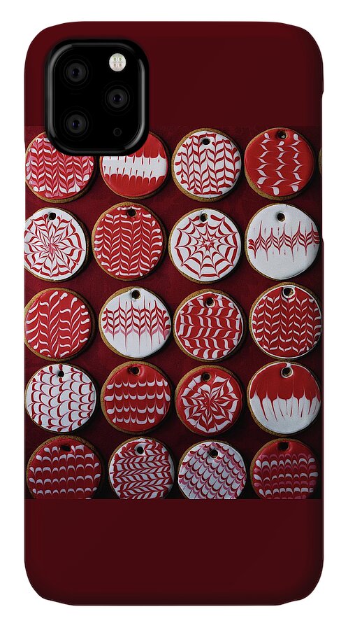 Red And White Christmas Cookies iPhone 11 Case