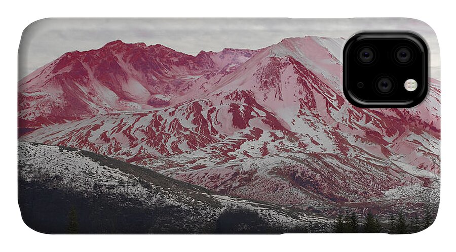 Mt St Helen IPhone 11 Case featuring the photograph Red Hot St Helen by Rich Collins