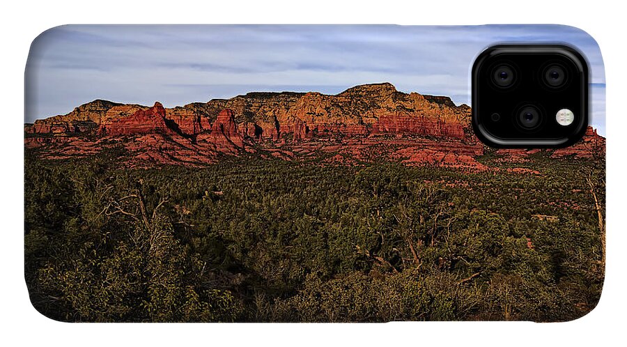 2014 iPhone 11 Case featuring the photograph Red Rock Golden Hour 26 by Mark Myhaver