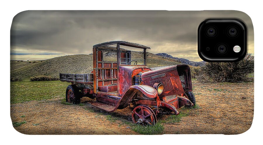 Redtired iPhone 11 Case featuring the photograph RedTired by Ryan Smith