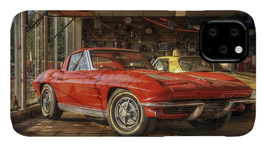 Corvette iPhone 11 Case featuring the photograph Relics of History - Corvette - Elvis - Nehi by Jason Politte