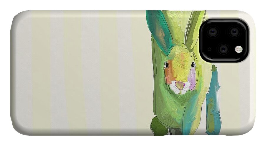 Bunny iPhone 11 Case featuring the photograph Running Bunny by Cathy Walters