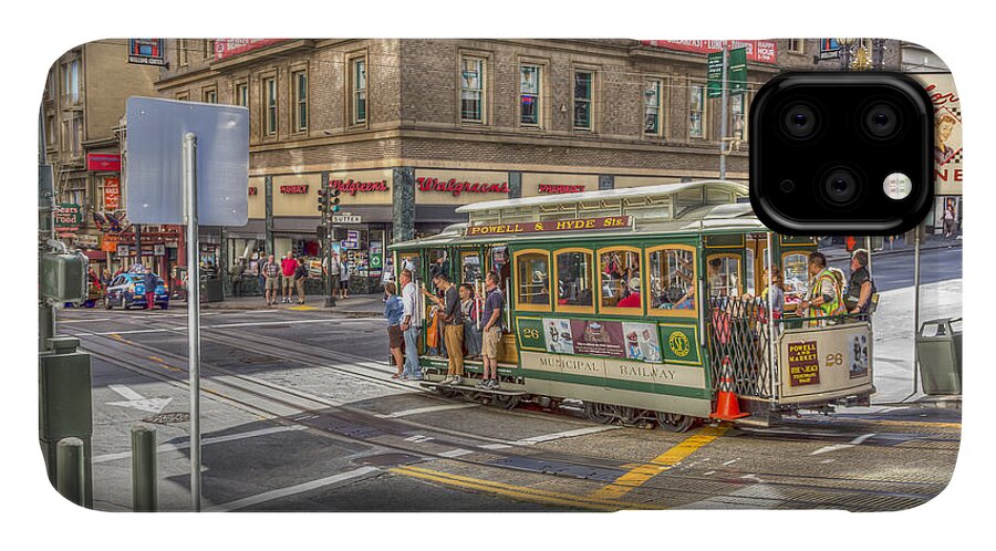 America iPhone 11 Case featuring the photograph San Francisco Cable Car by Sue Leonard