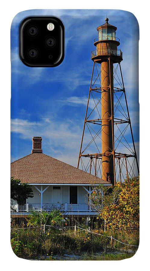 Sanibel iPhone 11 Case featuring the photograph Sanibel Island Lighthouse by Clint Buhler