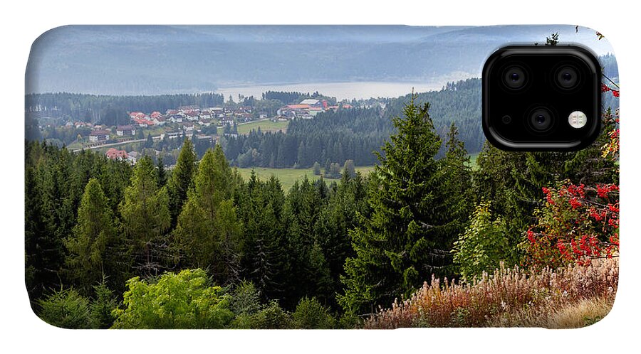 Schluchsee iPhone 11 Case featuring the photograph Schluchsee in the Black Forest by Bernd Laeschke