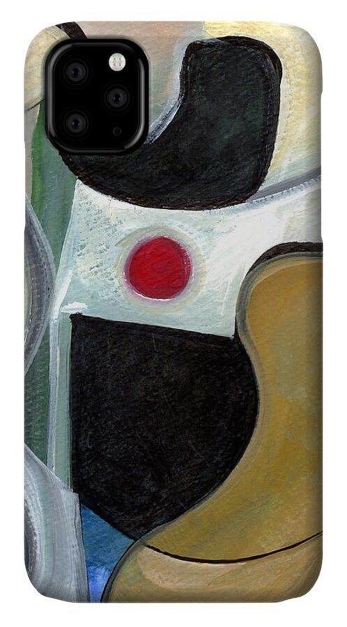 Abstract Art iPhone 11 Case featuring the painting Sensuous Beauty by Stephen Lucas