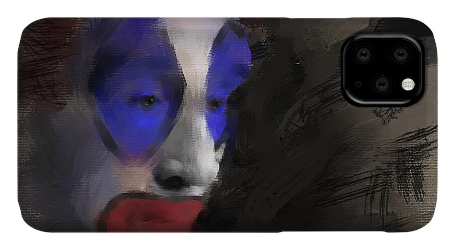 Clown iPhone 11 Case featuring the digital art Sent by Jon Munson II