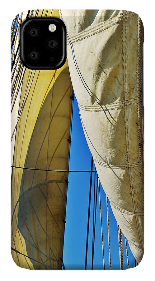 Sail iPhone 11 Case featuring the photograph Sibling Sails by Jon Exley