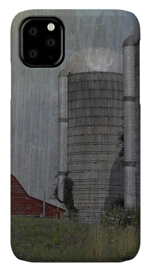 Barn iPhone 11 Case featuring the photograph Silo and Barn by Photographic Arts And Design Studio