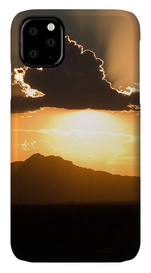 Cloud iPhone 11 Case featuring the photograph Silver Lining by Brad Brizek