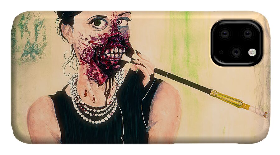 Art iPhone 11 Case featuring the photograph Smoking Causes Bad Breath by Robert FERD Frank