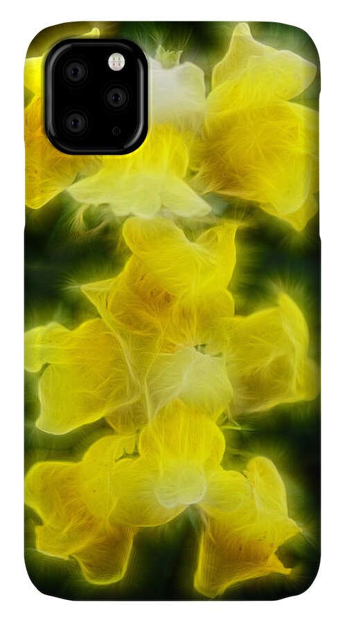 Flower iPhone 11 Case featuring the photograph Snappy Dragons by Lucy VanSwearingen