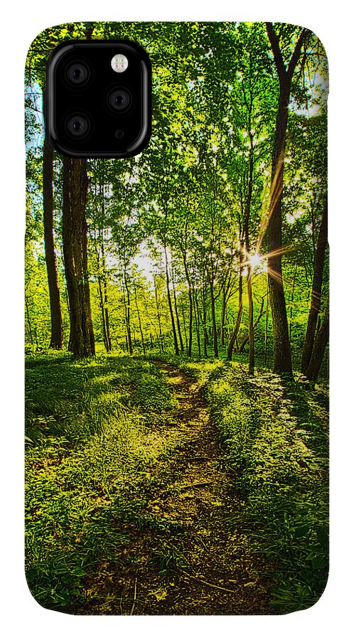 Trail iPhone 11 Case featuring the photograph Solitary Journey by Phil Koch