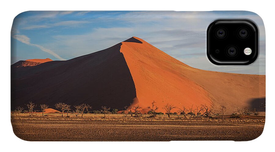 Namibia iPhone 11 Case featuring the photograph Sossusvlei Park Sand Dune by Gregory Daley MPSA
