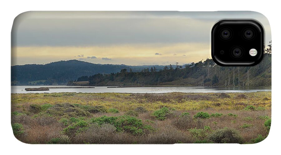 Humboldt iPhone 11 Case featuring the photograph South Humboldt Bay by Jon Exley
