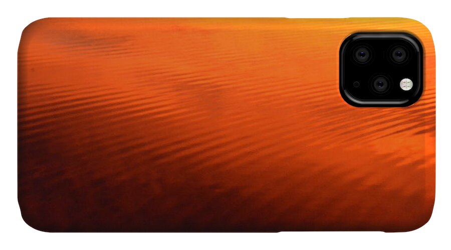 Lake iPhone 11 Case featuring the photograph Splash of Sunset by Cindy Greenstein