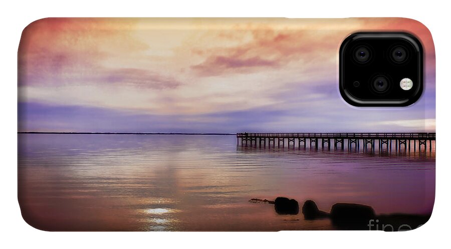 Hilton Pier iPhone 11 Case featuring the photograph Spreading the Light by Ola Allen