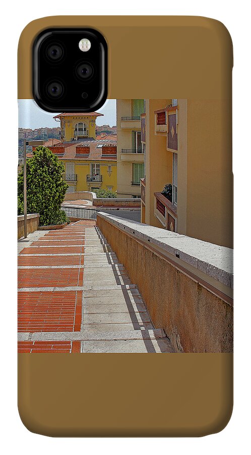 Architecture iPhone 11 Case featuring the photograph Stairway In Monaco French Riviera by Ben and Raisa Gertsberg