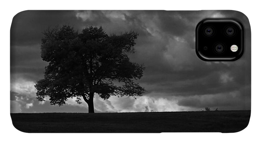 Landscape iPhone 11 Case featuring the photograph Standing Alone by Lena Wilhite