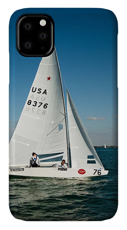 Star Sailboat iPhone 11 Case featuring the photograph Star Sailboat by David Smith