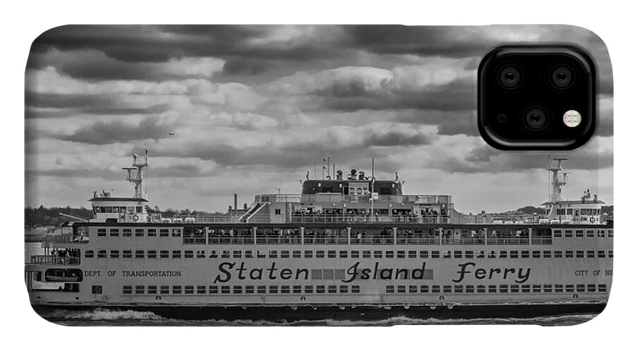 Boats iPhone 11 Case featuring the photograph Staten Island Ferry 10484 by Guy Whiteley