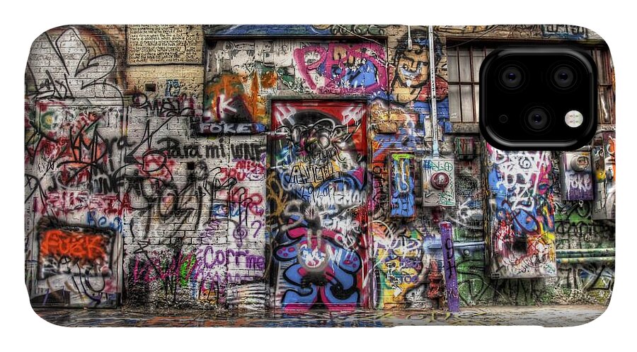 Graffiti iPhone 11 Case featuring the photograph Street Life by Anthony Wilkening