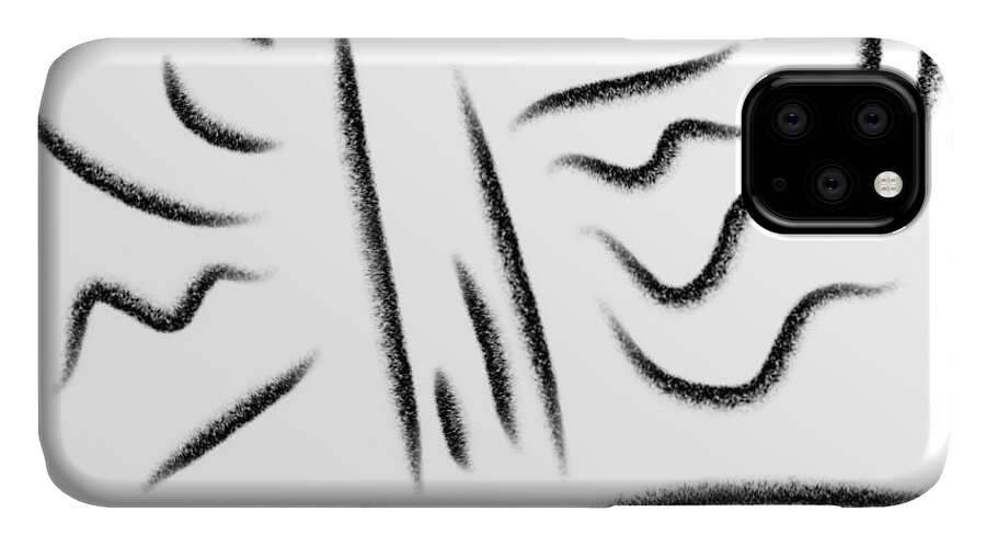 Abstract iPhone 11 Case featuring the digital art Summer Night #1 by Chani Demuijlder