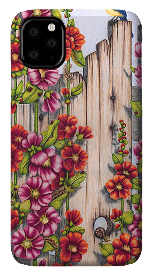 Colored Pencil iPhone 11 Case featuring the painting Sunday Brunch by Lori Sutherland